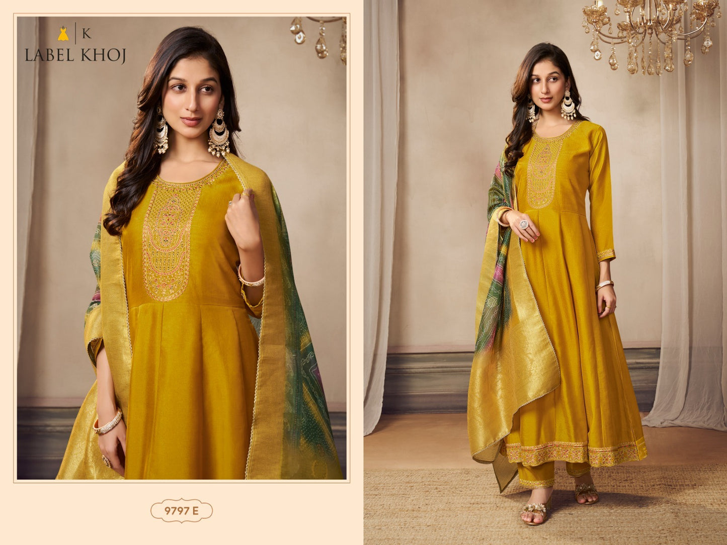 9797E Label Khoj Anarkali Readymade Suits