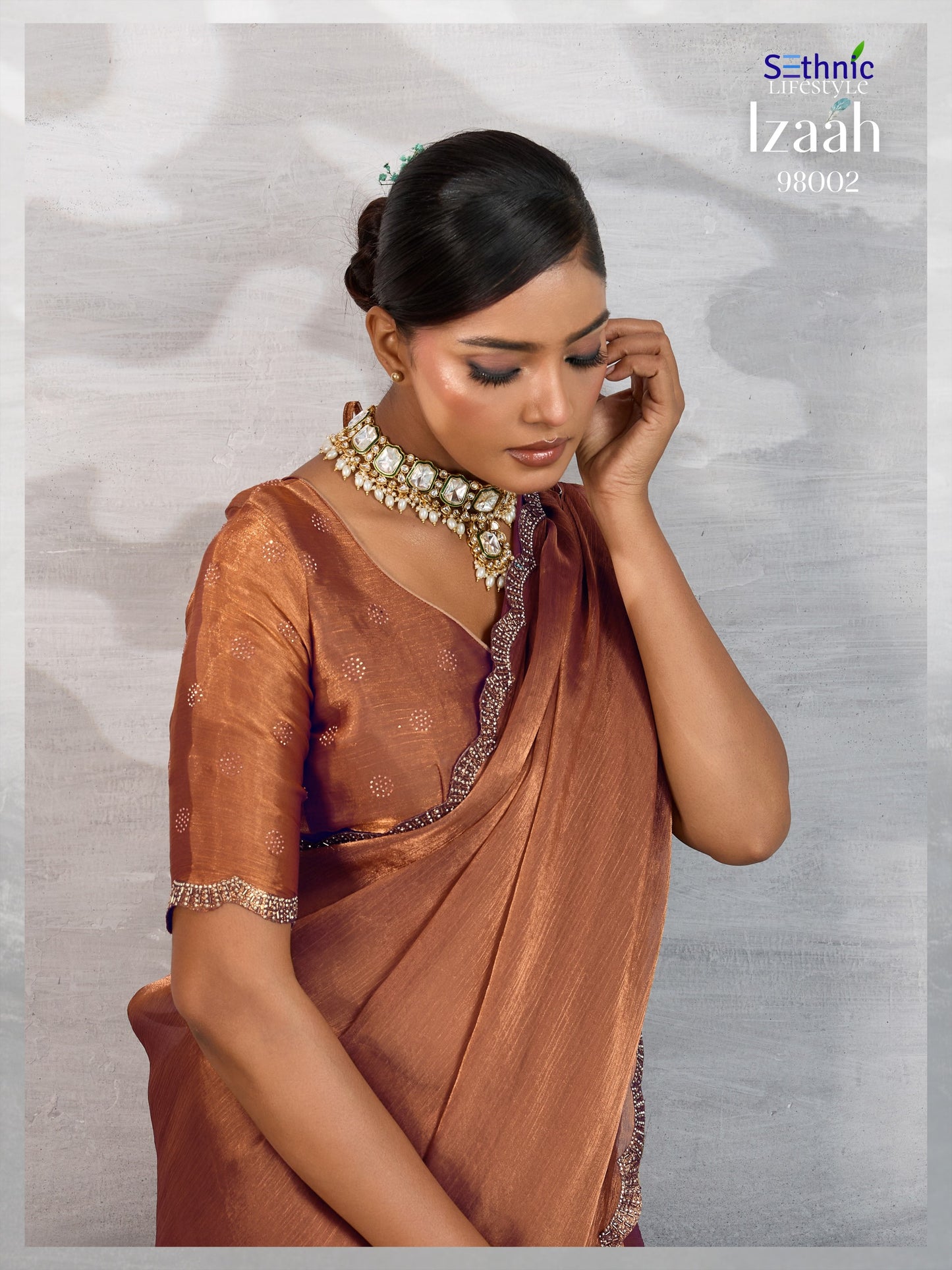 98002 Izaah Sethnic Chiffon Sarees
