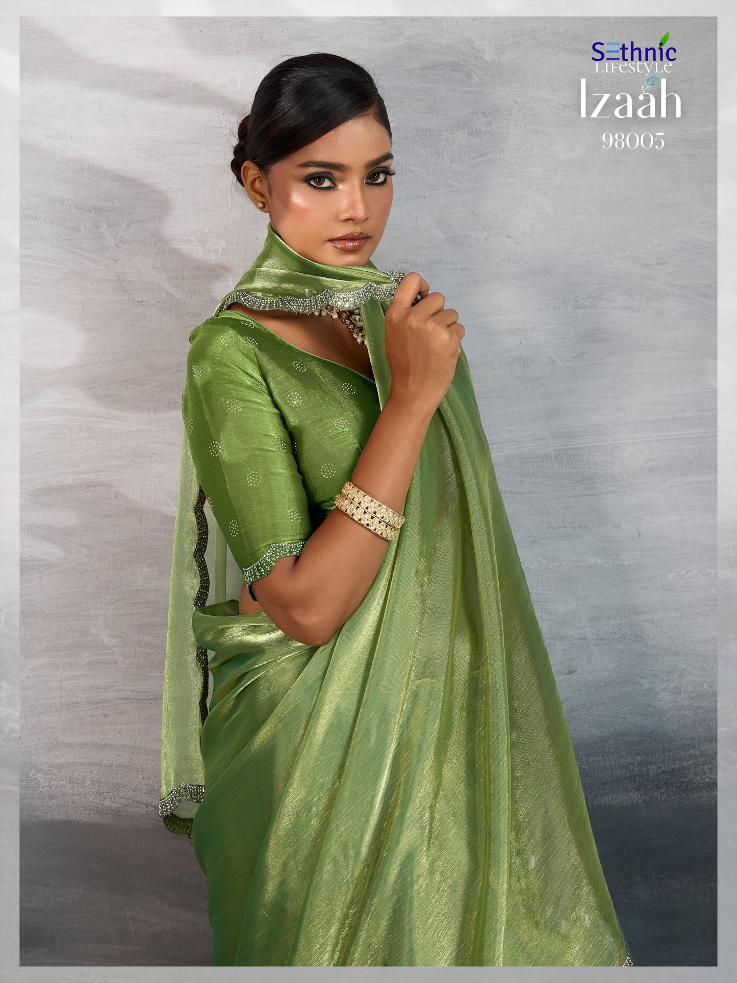 98005 Izaah Sethnic Chiffon Sarees