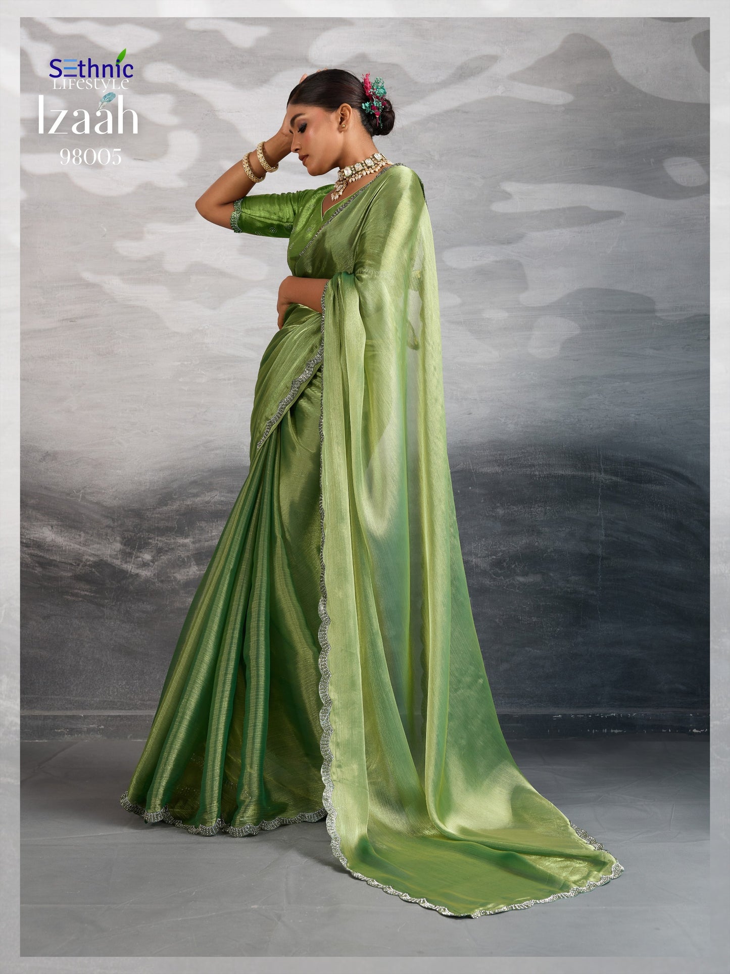 98005 Izaah Sethnic Chiffon Sarees