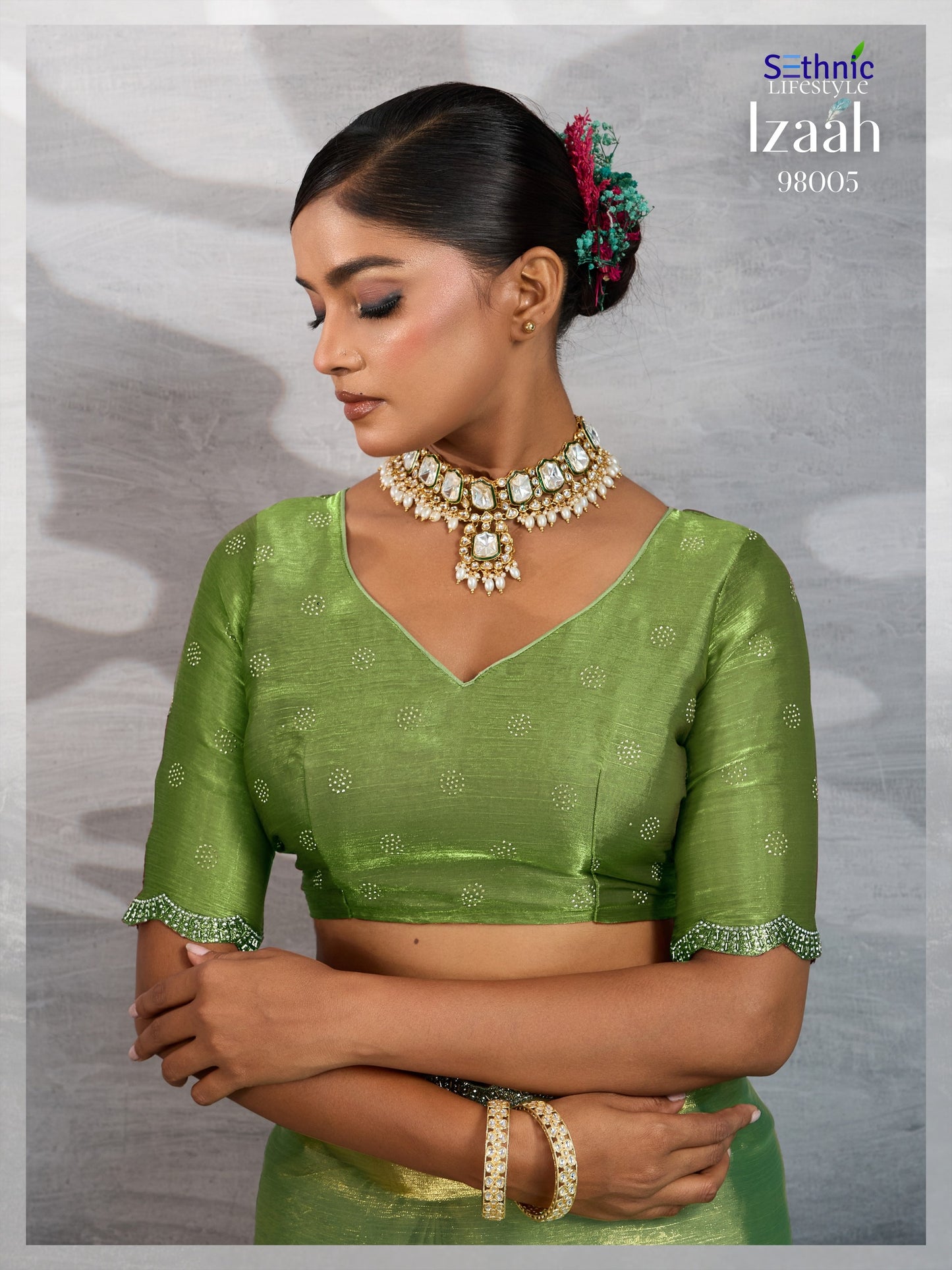 98005 Izaah Sethnic Chiffon Sarees