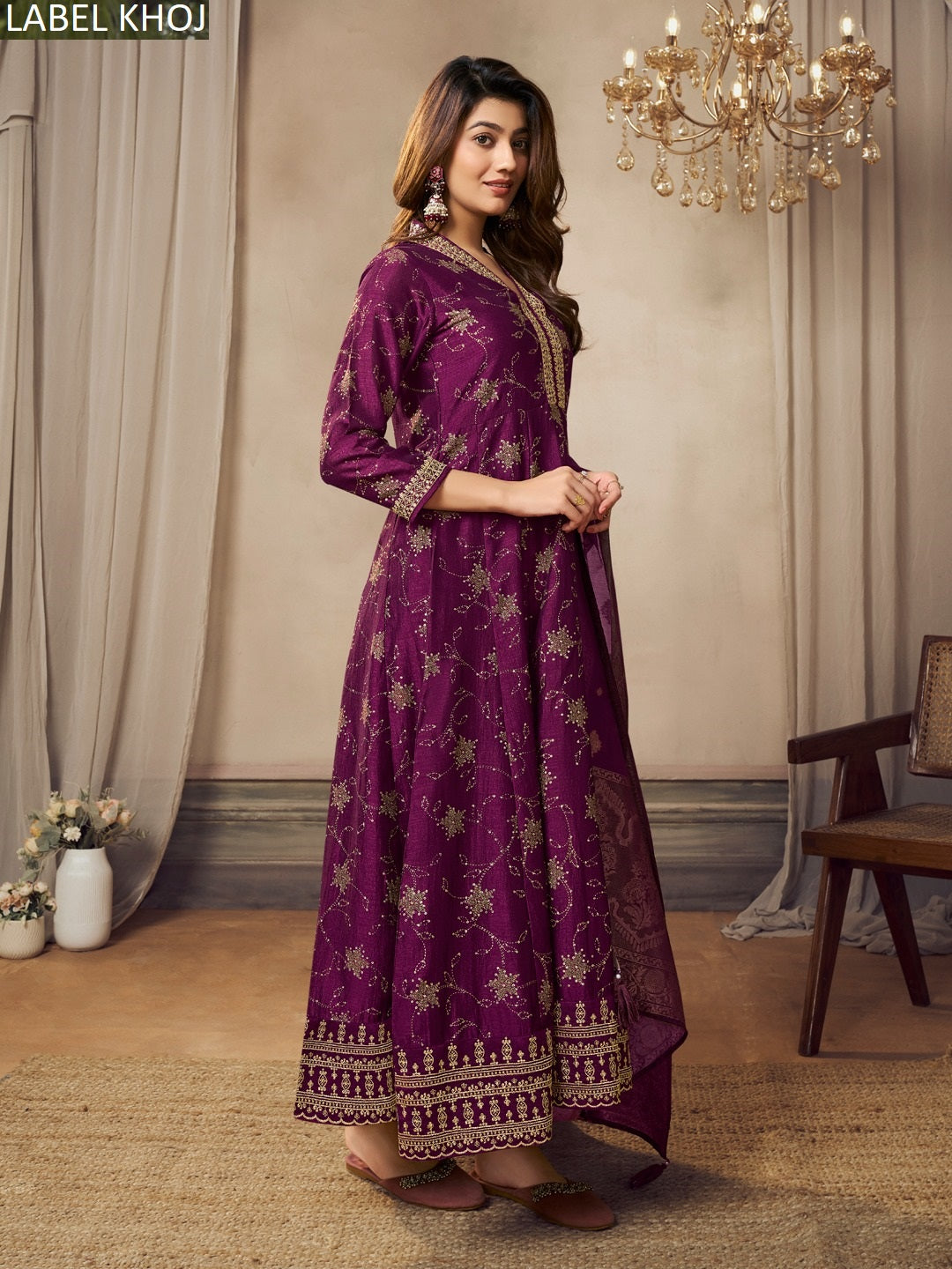 9800C Label Khoj Anarkali Readymade Suits