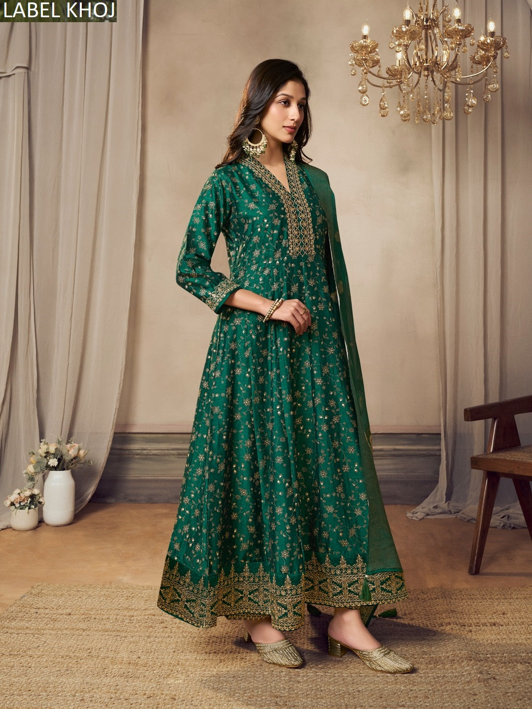 9800D Label Khoj Anarkali Readymade Suits