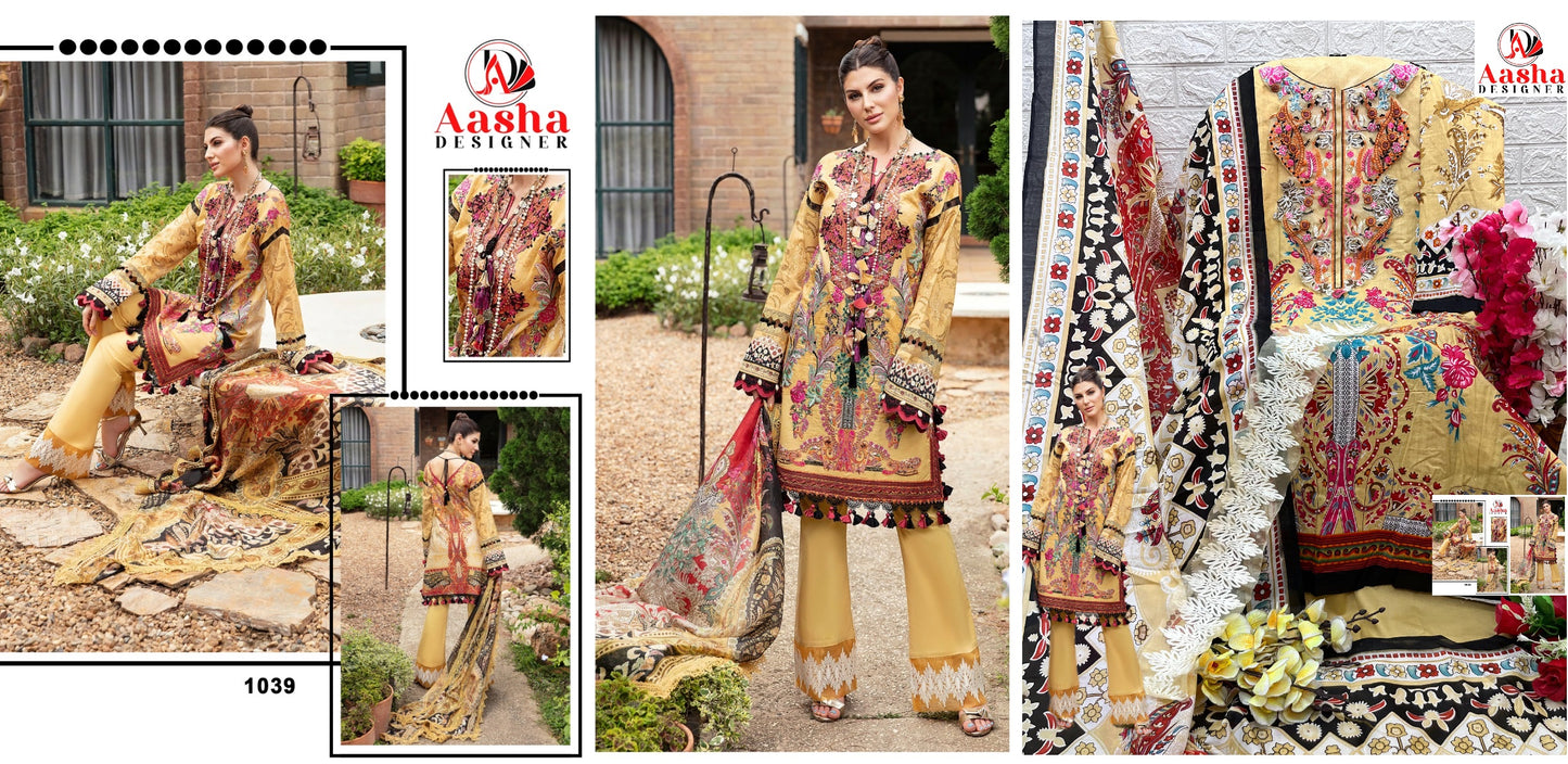 1039 Aasha Designer Pakistani Salwar Suits