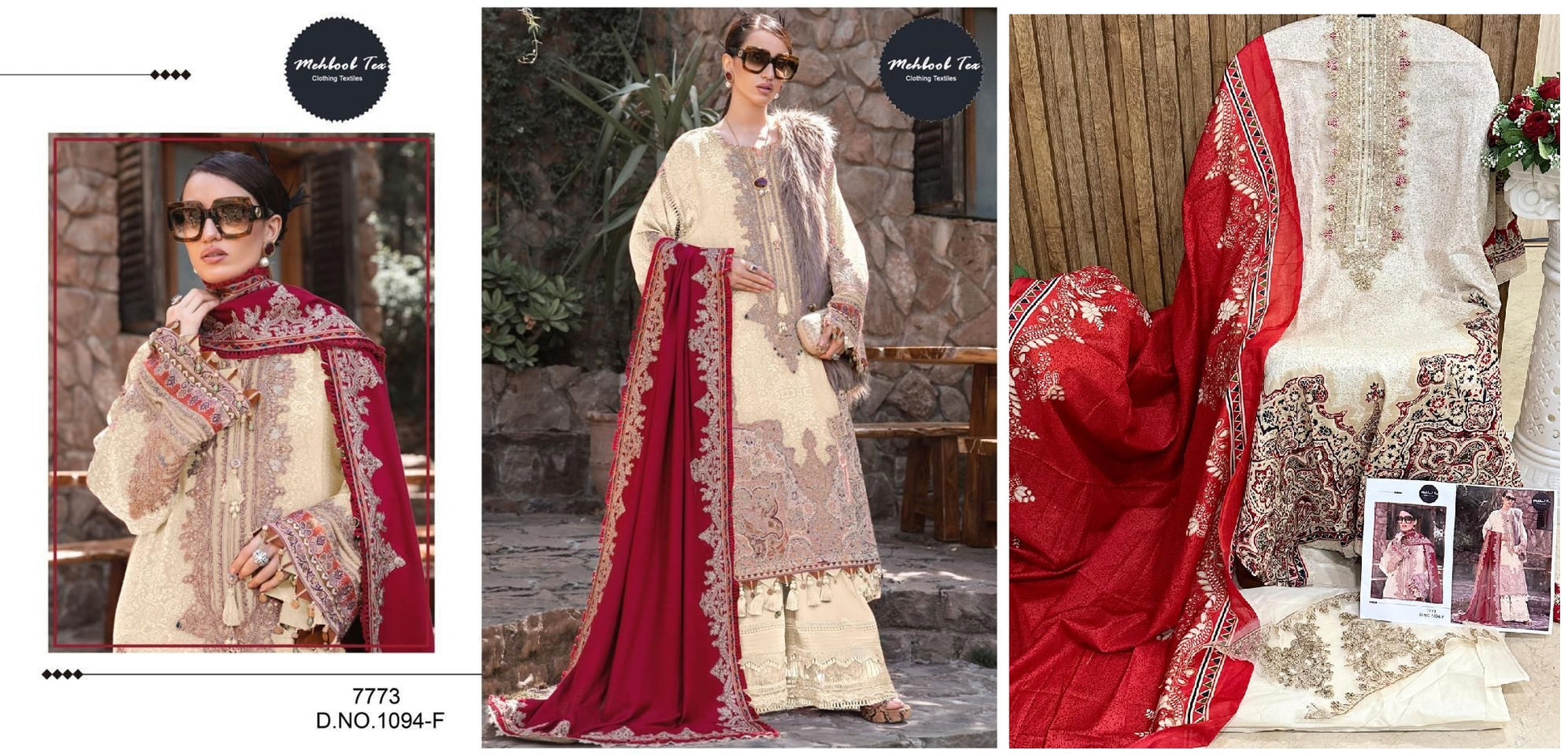 1094F Mehboob Tex Pakistani Salwar Suits