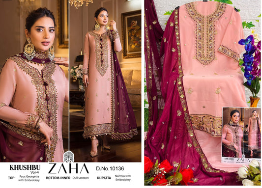 10136 Zaha Pakistani Salwar Suits