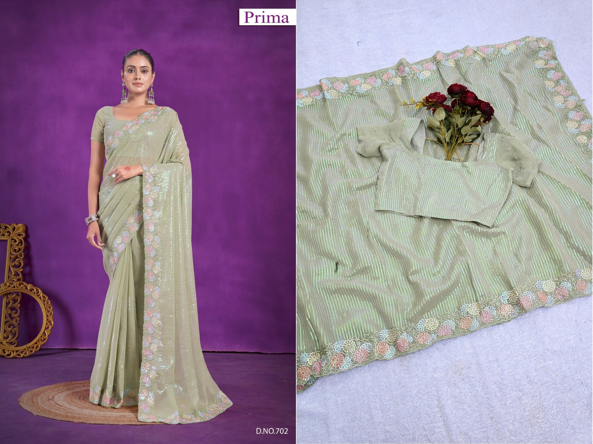 702 Prima Sarees