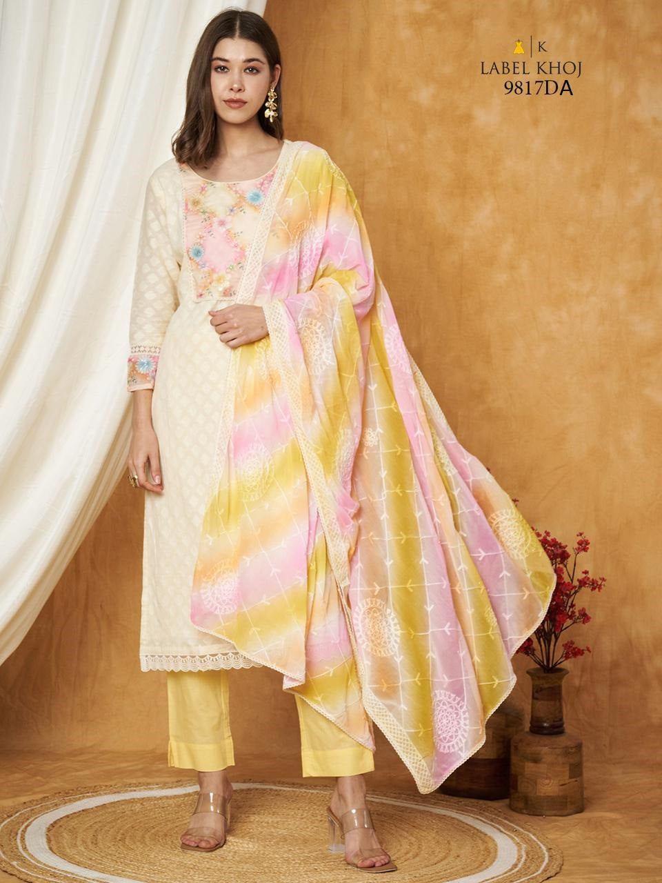 9817Da Summer Hues Label Khoj Readymade Suits