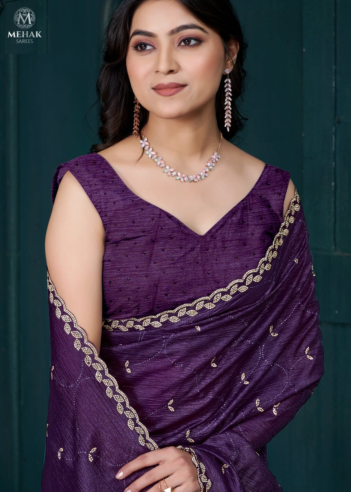 988D Mehek Crepe Silk Sarees