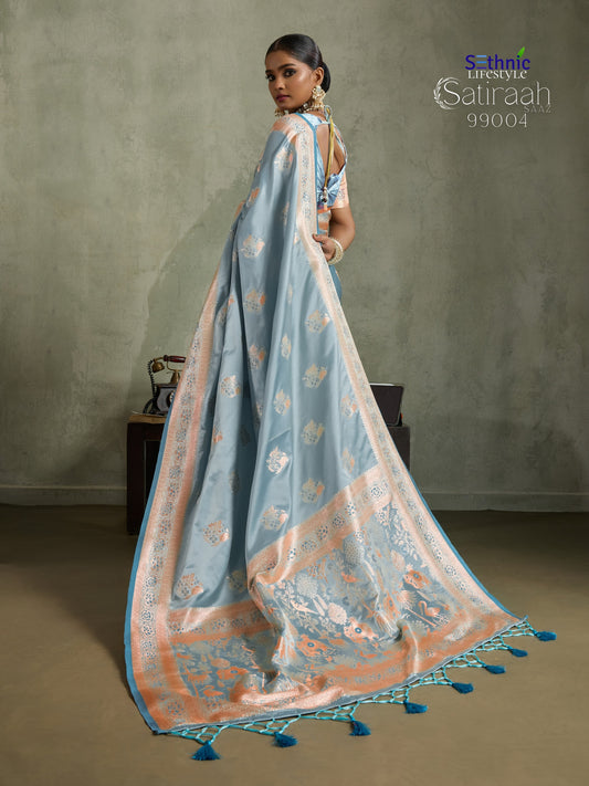 99004 Satiraah Sethnic Satin Silk Sarees