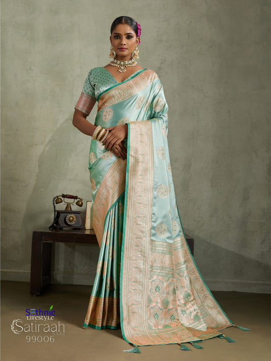 99006 Satiraah Sethnic Satin Silk Sarees