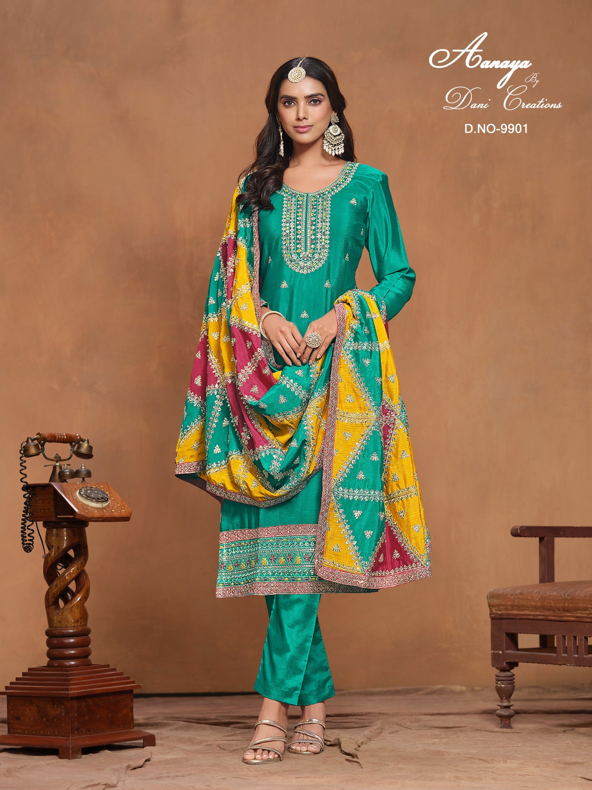 9901 Aanaya Vol 199 Dani Creation Pakistani Salwar Suits