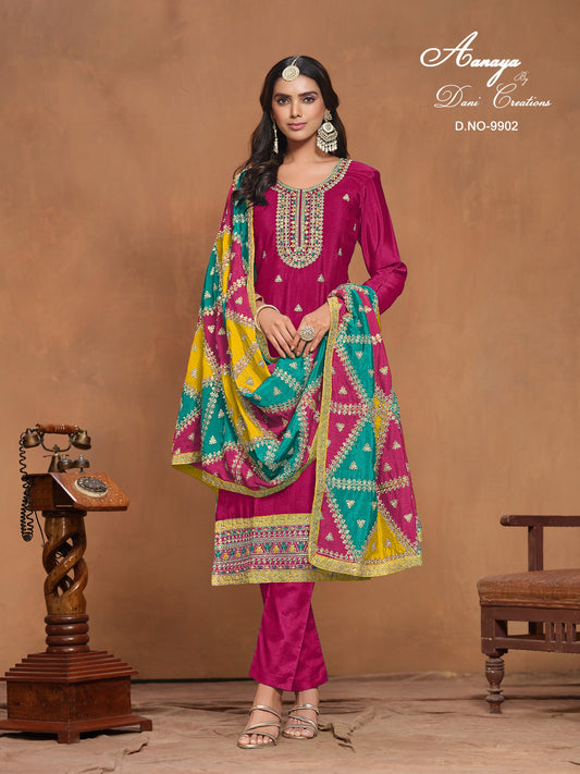 9902 Aanaya Vol 199 Dani Creation Pakistani Salwar Suits