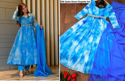 306 Qubo Gown Dupatta Set
