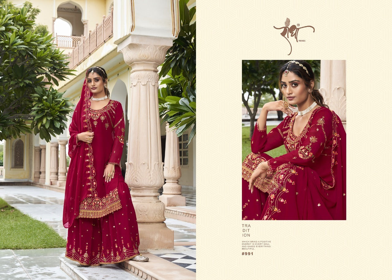 991 Ranjha Vol 2 Radha Trendz Georgette Unstitched Suits