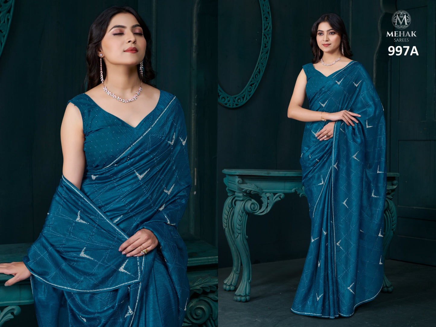 997A Mehek Crepe Silk Sarees