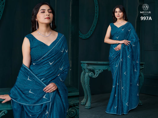 997A Mehek Crepe Silk Sarees