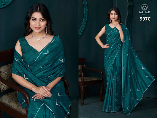 997C Mehek Crepe Silk Sarees