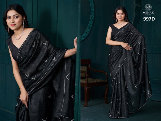 997D Mehek Crepe Silk Sarees