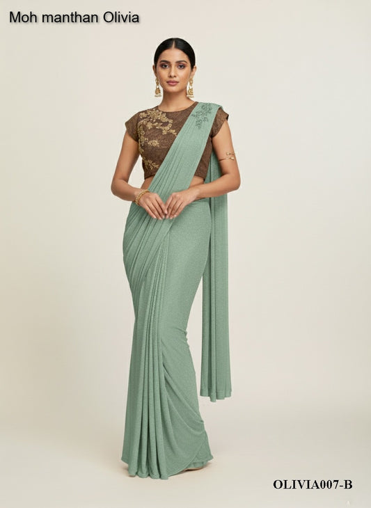 A007-B Moh Manthan Olivia Mahotsav Lycra Ready To Wear Saree
