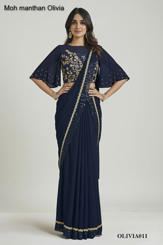 A011 Moh Manthan Olivia Mahotsav Lycra Ready To Wear Saree
