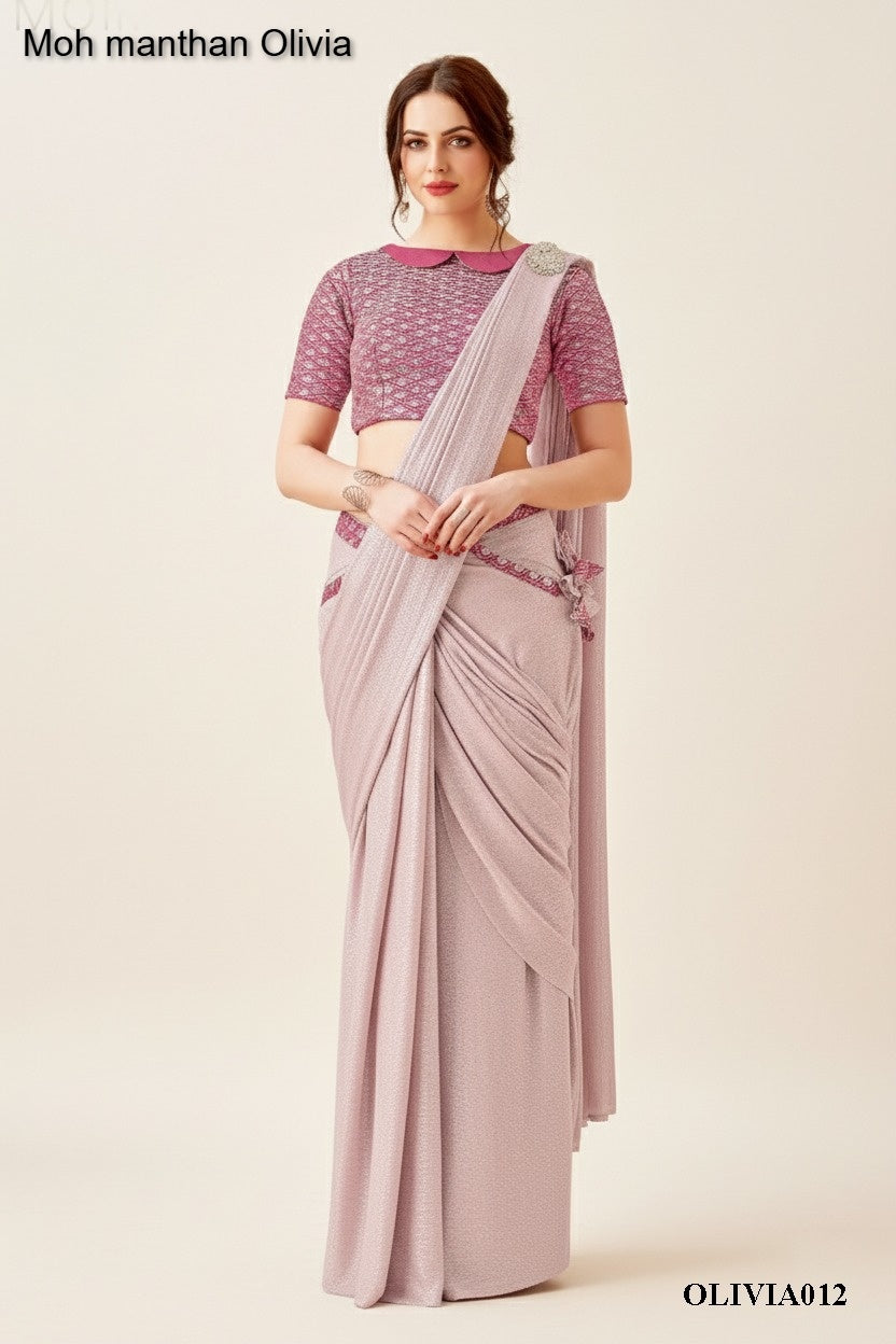 A012 Moh Manthan Olivia Mahotsav Lycra Ready To Wear Saree
