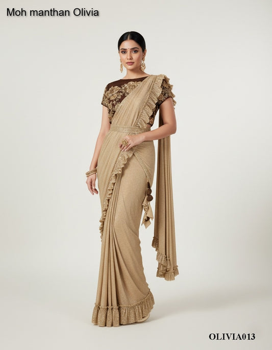 A013 Moh Manthan Olivia Mahotsav Lycra Ready To Wear Saree