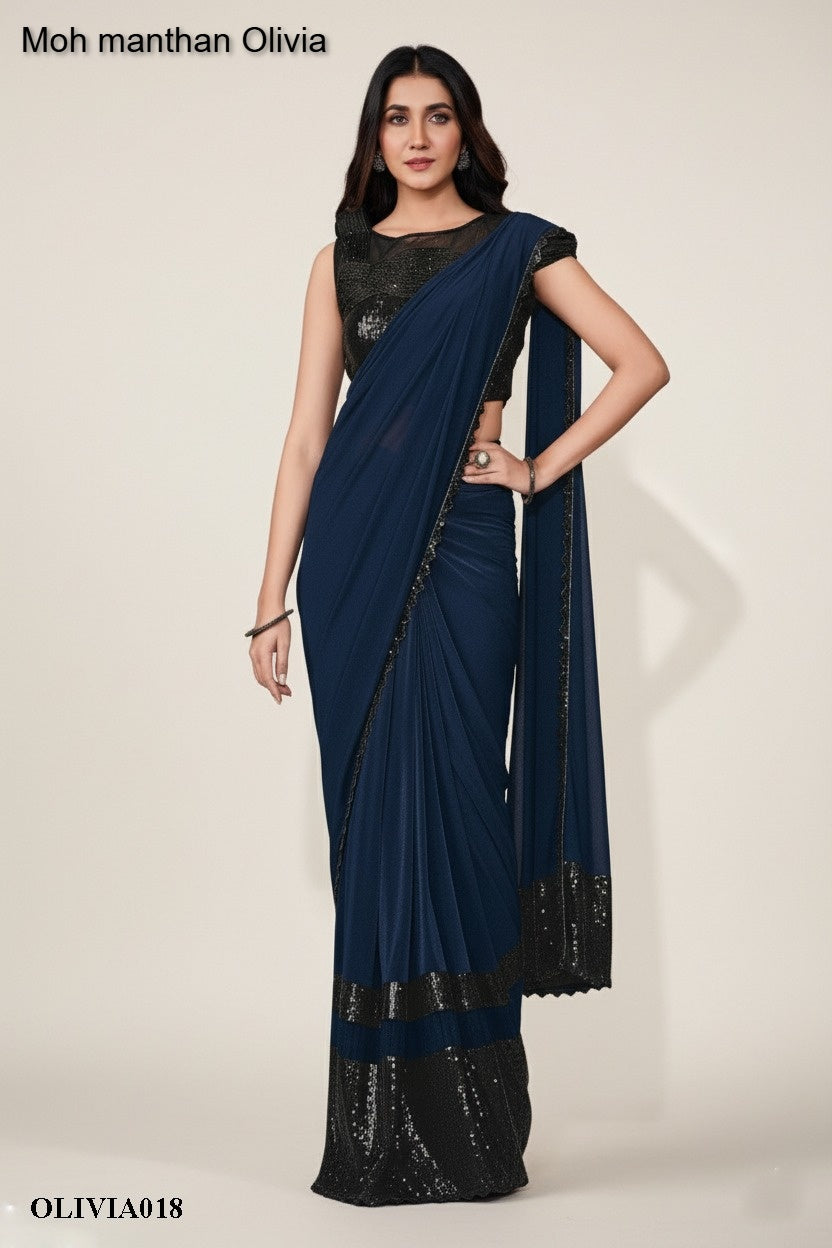 A018 Moh Manthan Olivia Mahotsav Lycra Ready To Wear Saree