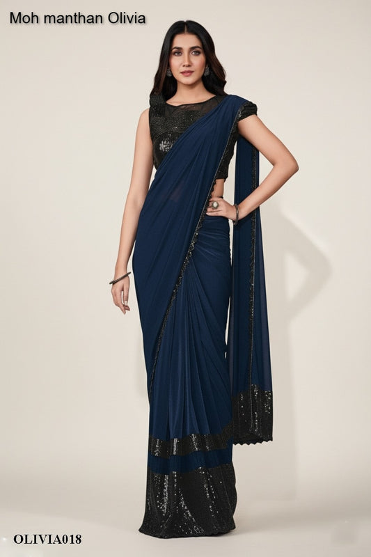 A018 Moh Manthan Olivia Mahotsav Lycra Ready To Wear Saree