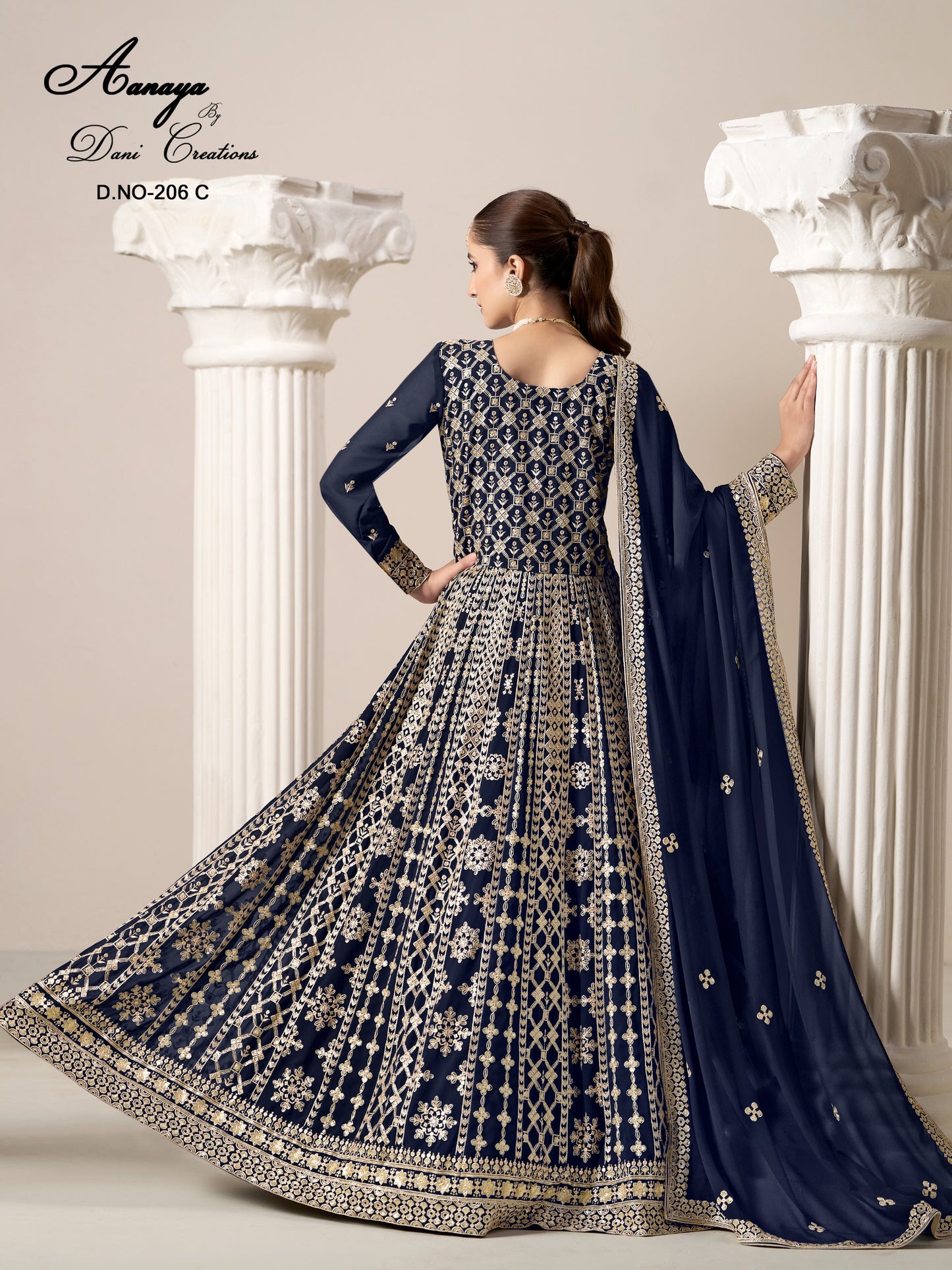Aanaya Vol 206C Dani Creation Anarkali Pakistani Salwar Suits
