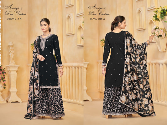 Aanaya Vol 218-A Dani Creation Roman Silk Pakistani Readymade Suits