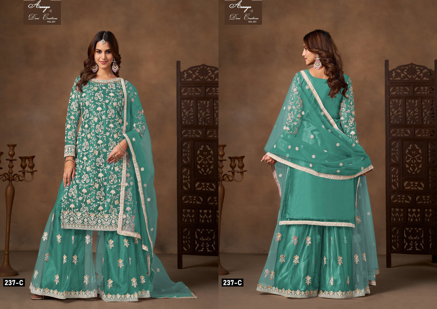 Aanaya Vol 237C Dani Creation Net Pakistani Salwar Suits