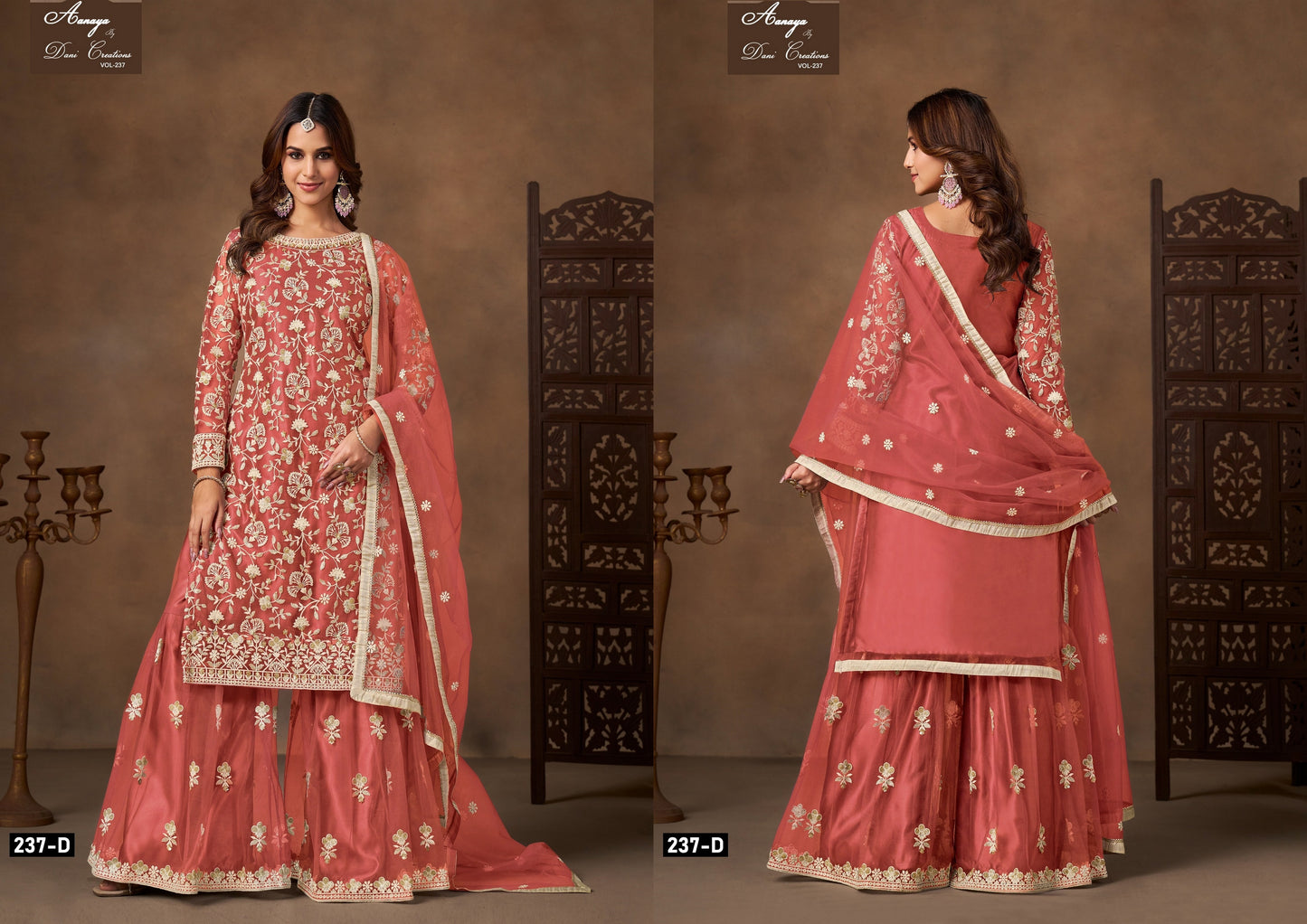 Aanaya Vol 237D Dani Creation Net Pakistani Salwar Suits