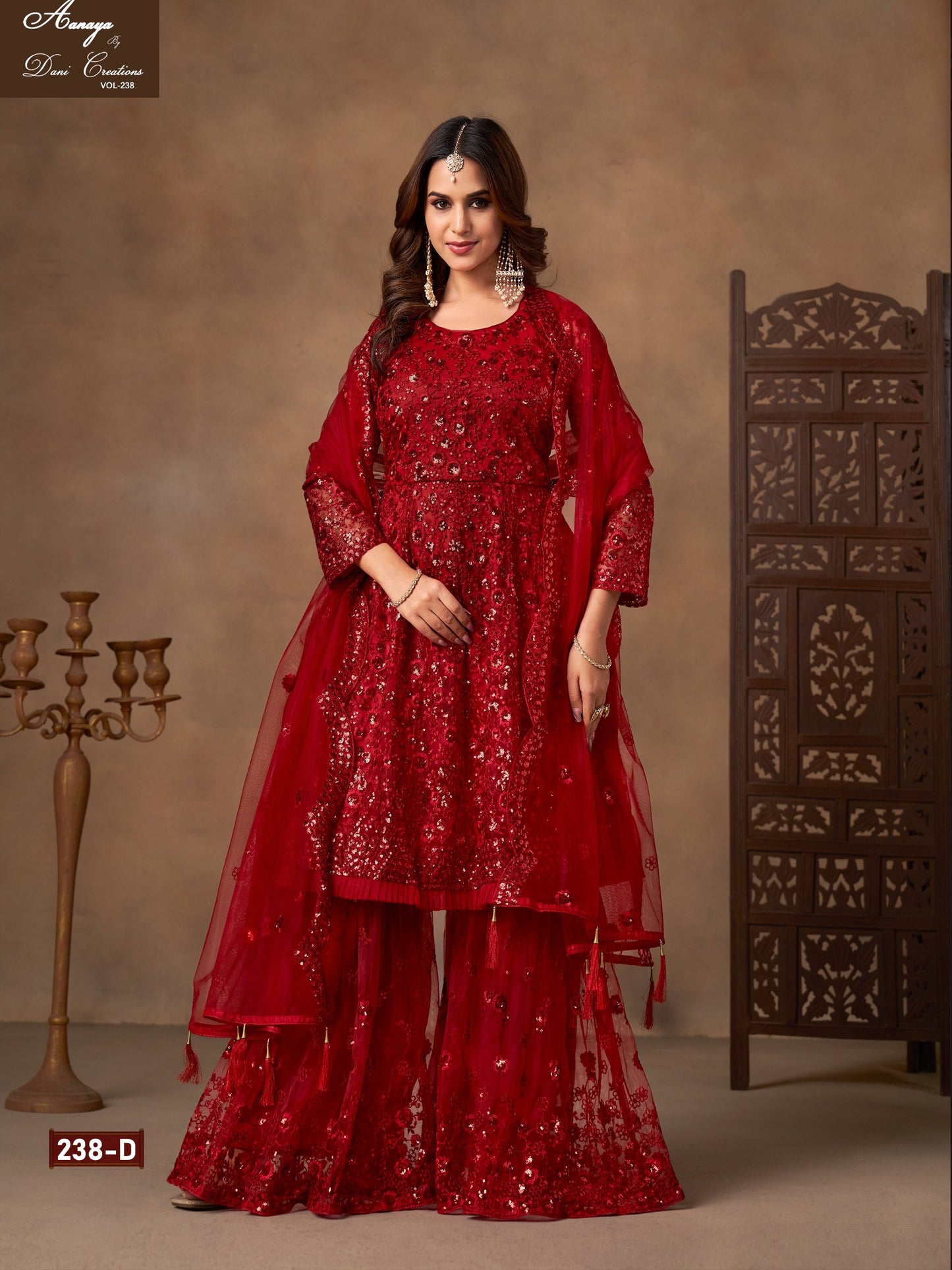 Aanaya Vol 238-D Dani Creation Net Pakistani Salwar Suits