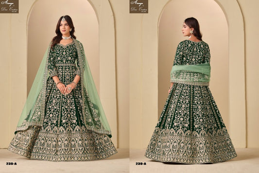 Aanaya Vol 239-A Dani Creation 9000 Velvet Pakistani Readymade Suits