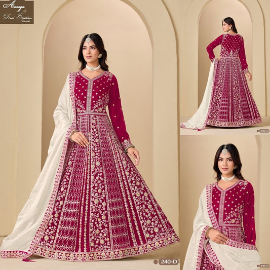 Aanaya Vol 240-D Dani Creation Velvet Pakistani Salwar Suits