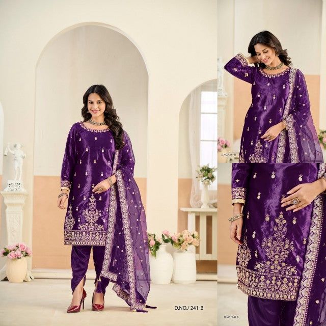 Aanaya Vol 241-B Dani Creation Velvet Pakistani Salwar Suits