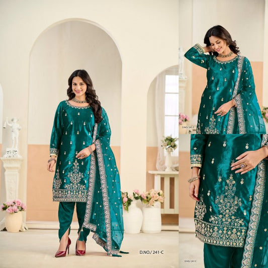 Aanaya Vol 241-C Dani Creation Velvet Pakistani Salwar Suits