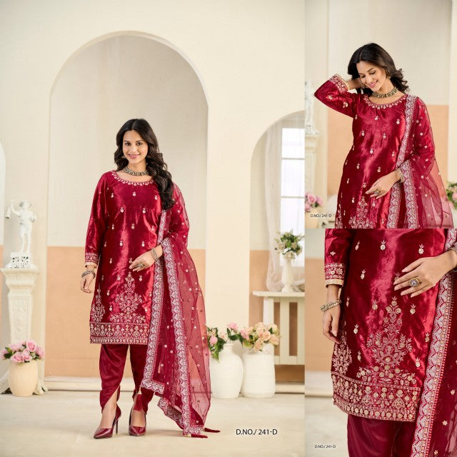 Aanaya Vol 241-D Dani Creation Velvet Pakistani Salwar Suits