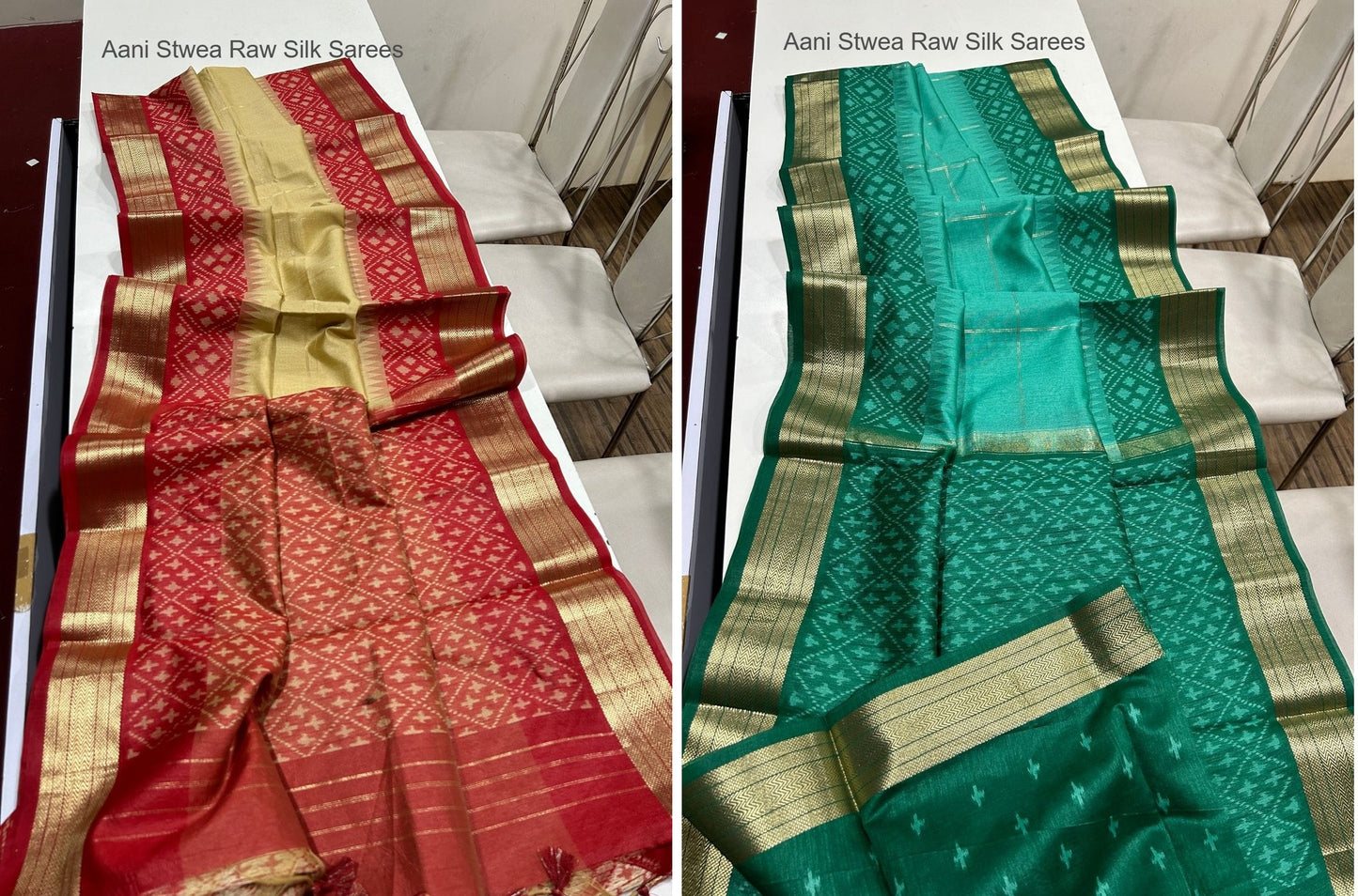 Aani Stwea Raw Silk Sarees