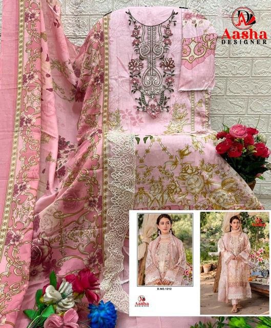 Aasha Designer Patch Work Cotton Pakistani Suit Reseller Supplier