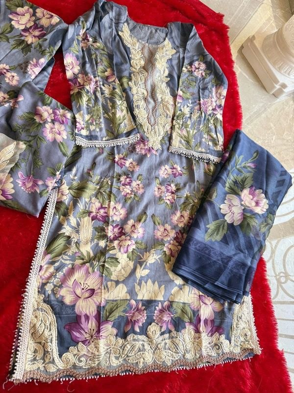 Aasha Designer Patch Work Cotton Pakistani Suit Reseller Supplier