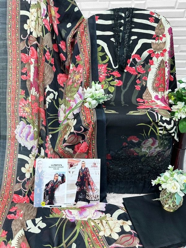 Aasha Designer Patch Work Cotton Pakistani Suit Reseller Supplier