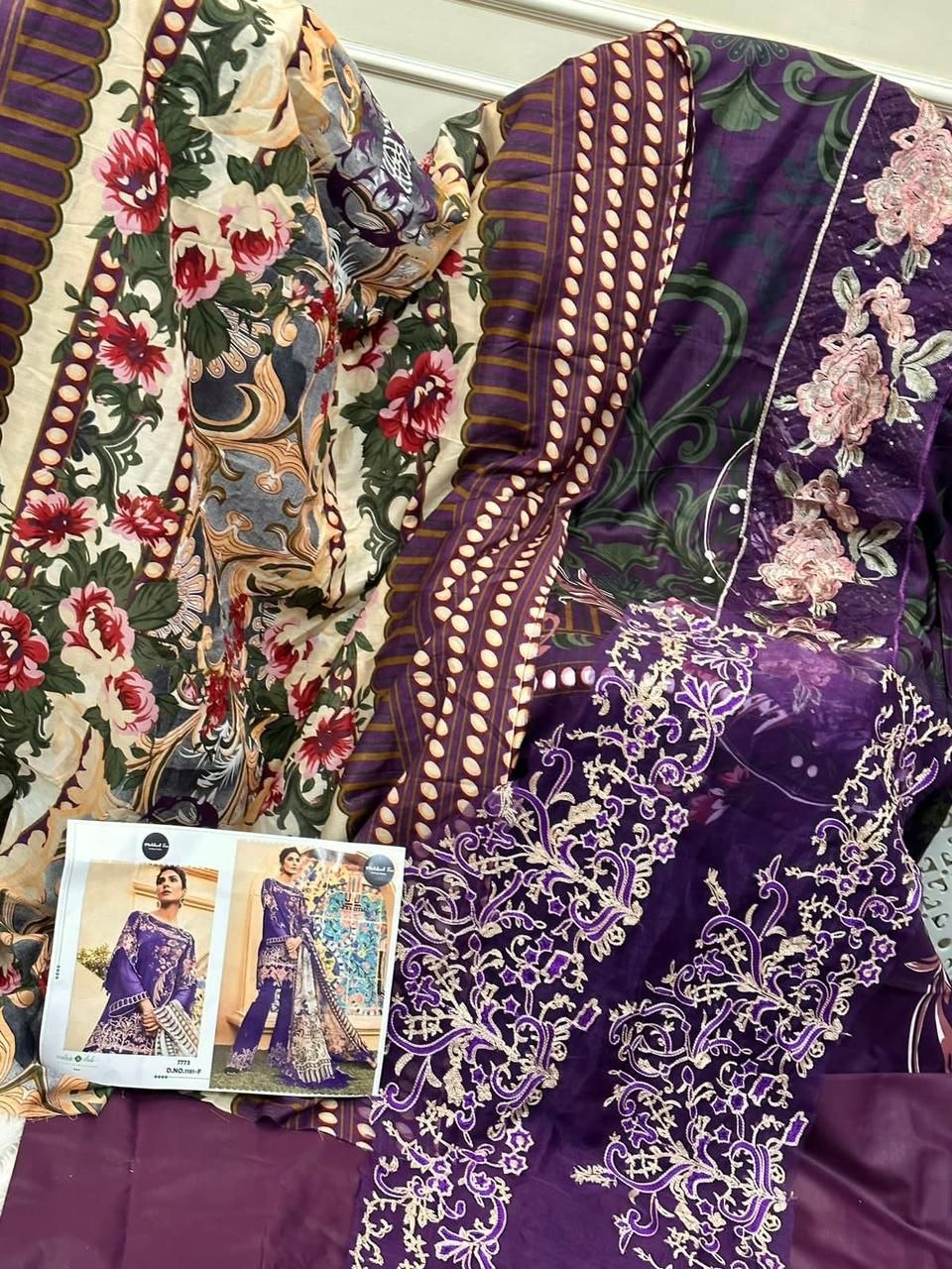 Aasha Designer Patch Work Cotton Pakistani Suit Reseller Supplier