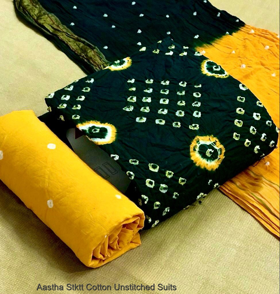 Aastha Stktt Cotton Unstitched Suits