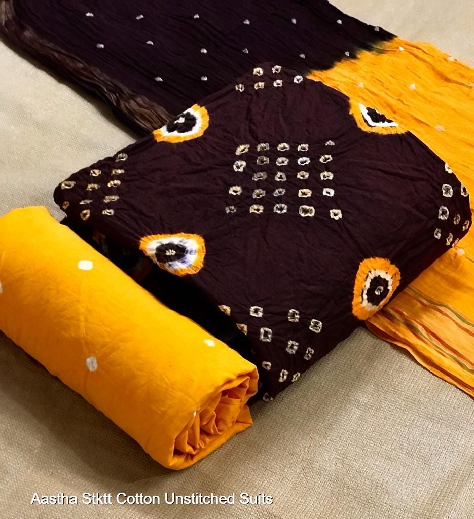 Aastha Stktt Cotton Unstitched Suits