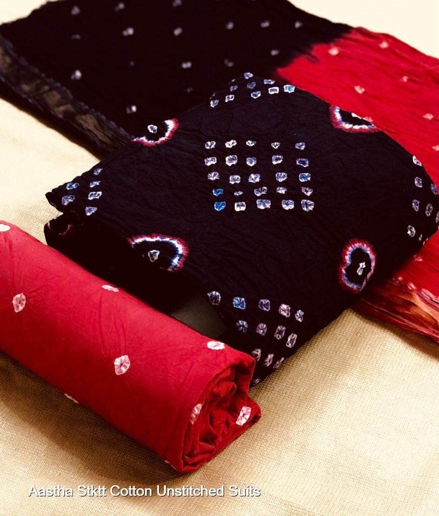 Aastha Stktt Cotton Unstitched Suits