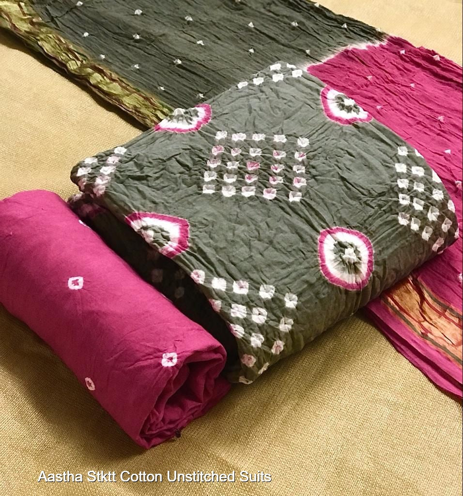 Aastha Stktt Cotton Unstitched Suits
