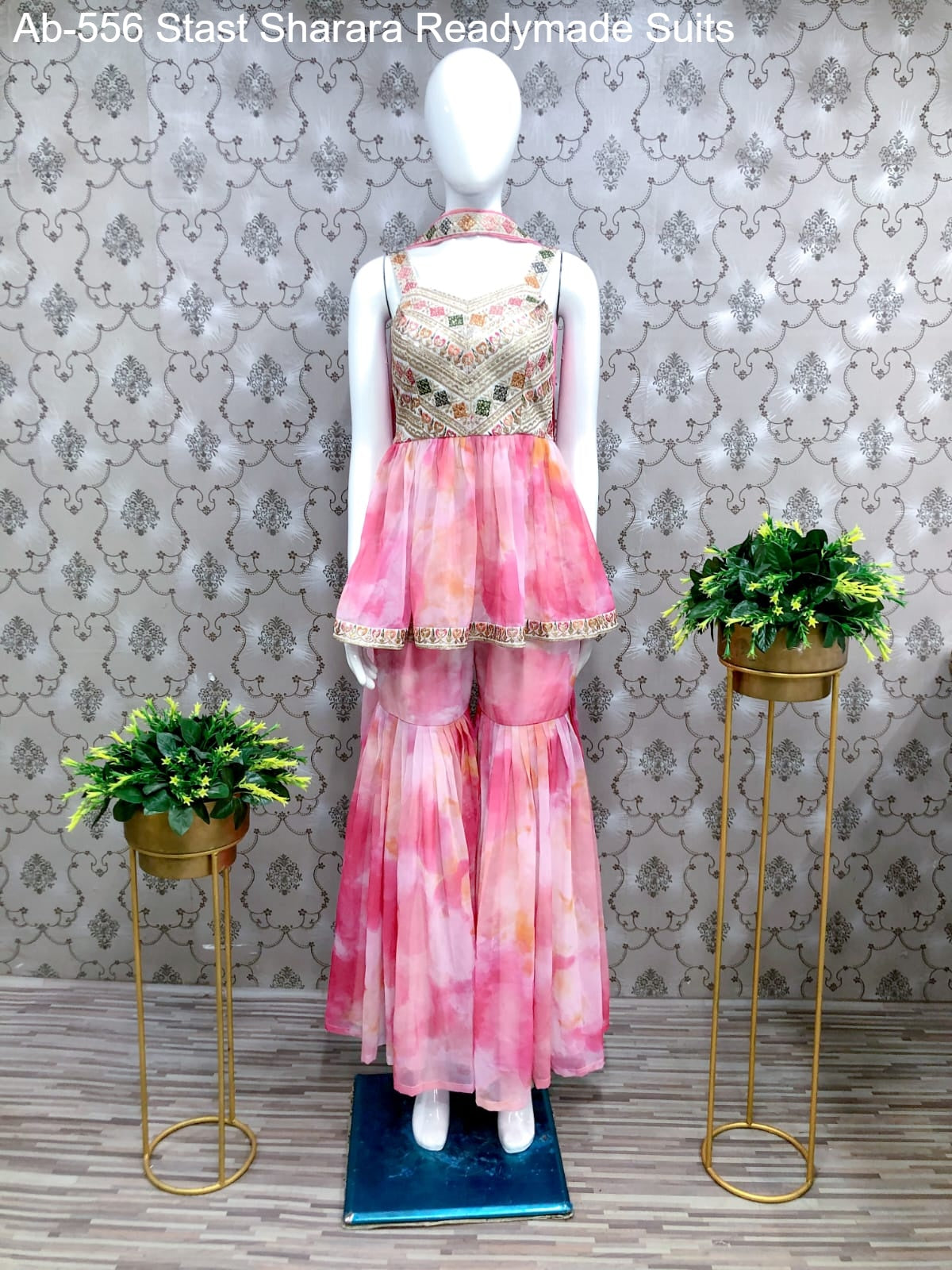 Ab-556 Stast Sharara Readymade Suits