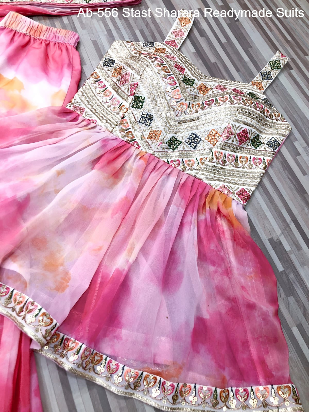 Ab-556 Stast Sharara Readymade Suits